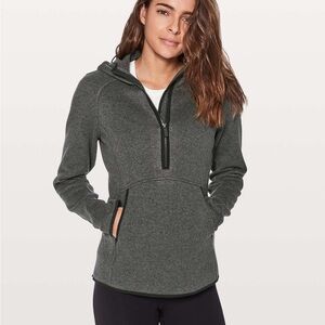 Lululemon Women’s Fleece & Thank You Pullover Heathered Black 4